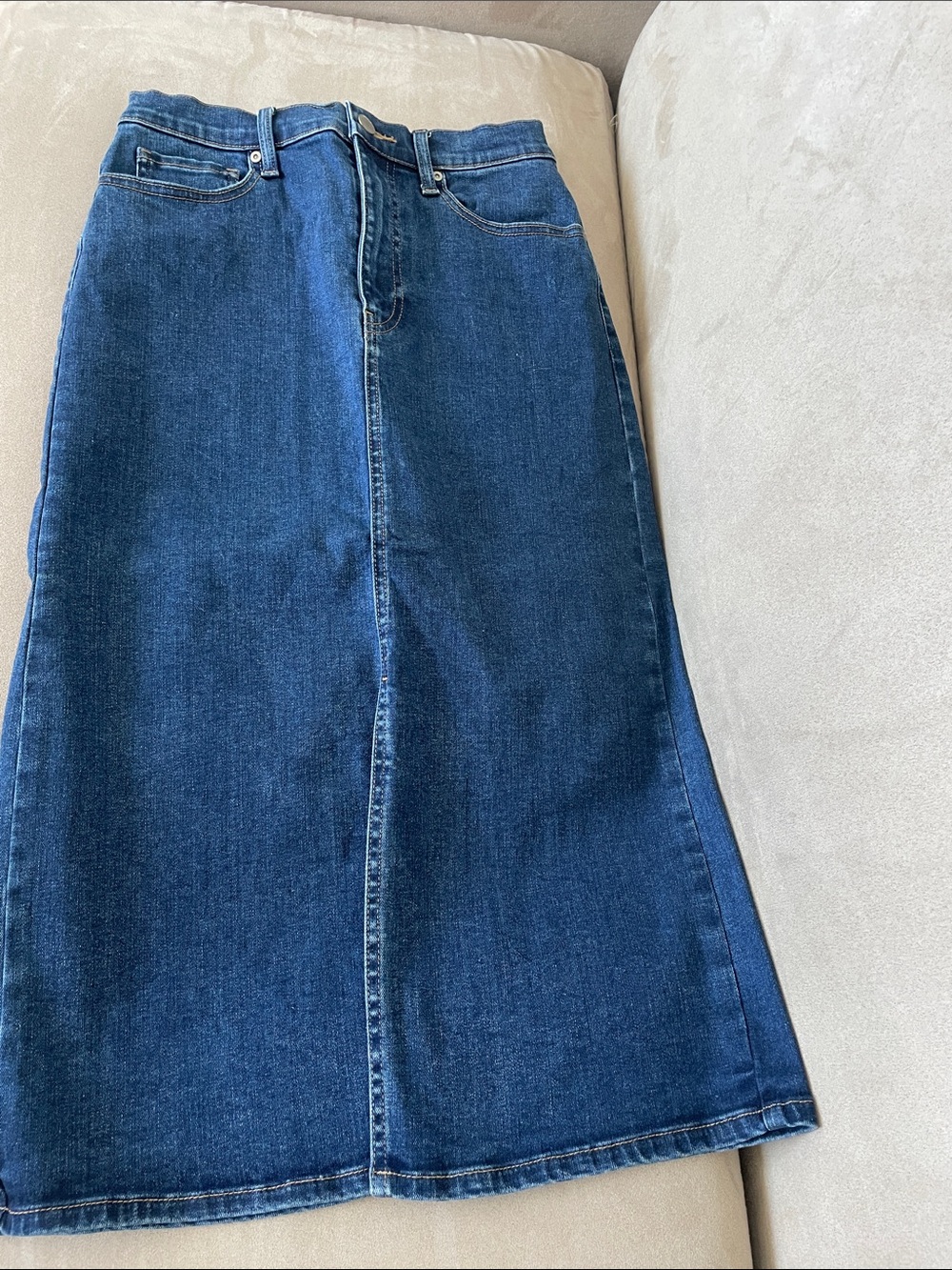 Uniqlo Dark Blue Denim Skirt